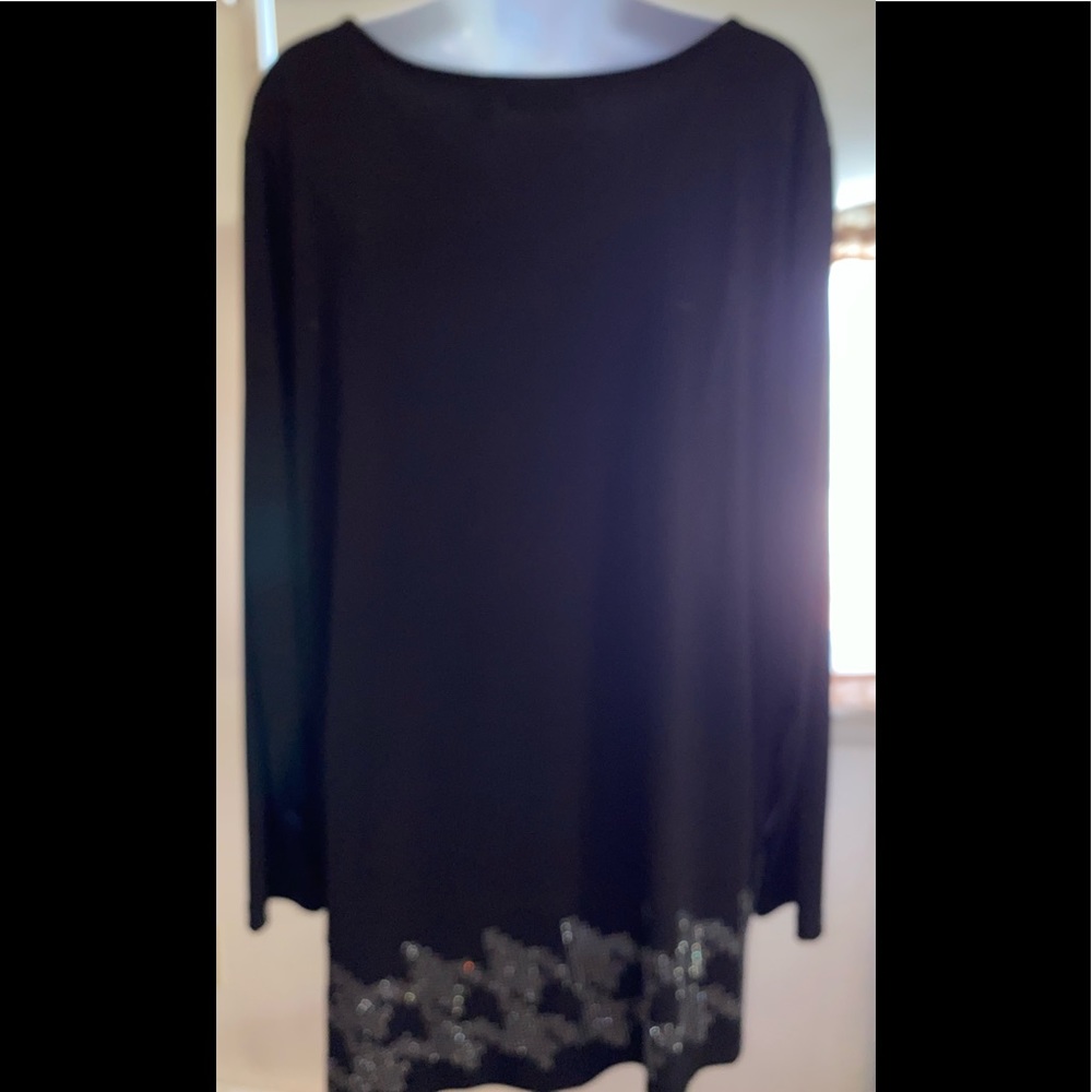 NWOT, Susan Graver Artisan Black Evening Wear Top